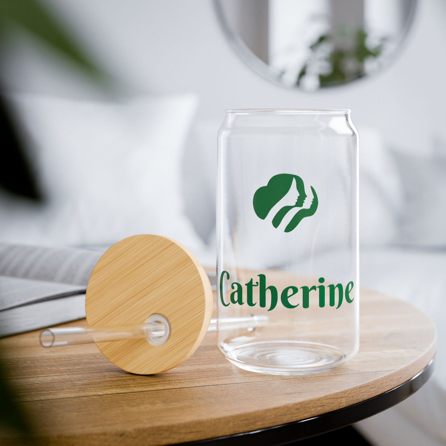 Sipper Glass, Personalized Scout Silhouette 16oz