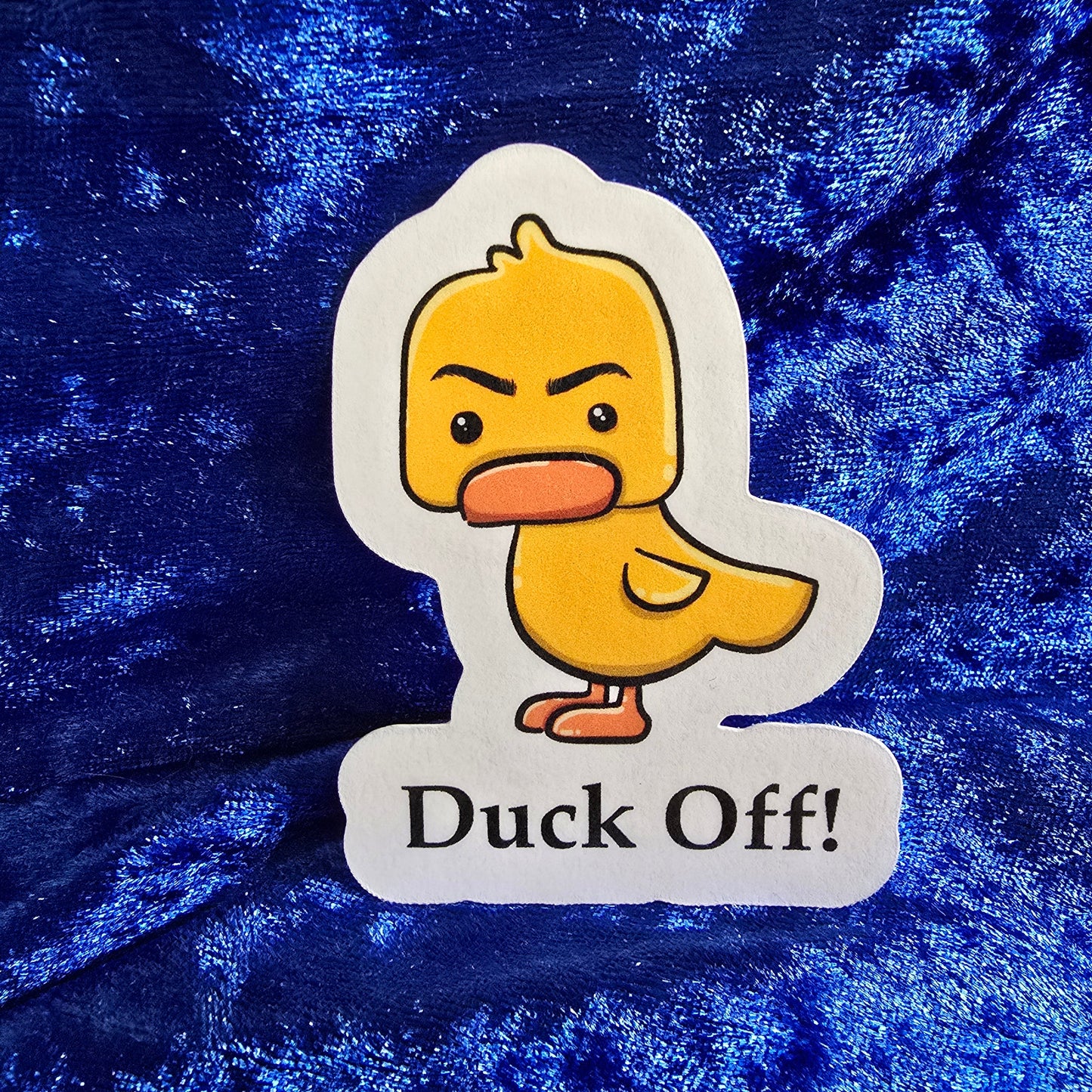 Funny Duck Magnetic Bookmark, Sarcastic Gift for Readers, Cute Angry Duck Stationery, Book Lover Gift Idea, Bookish Humor Bookmark