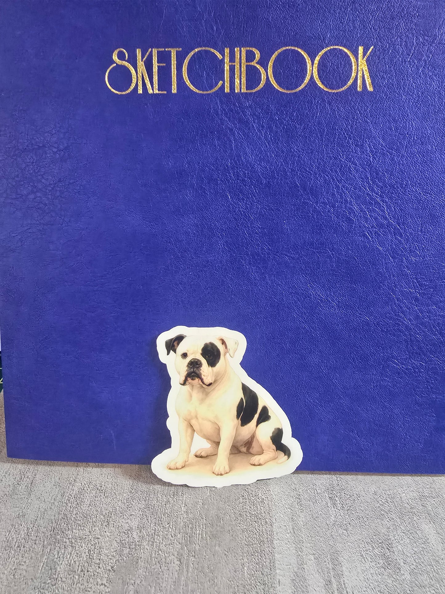 American Bulldog Dog Stickers – Watercolor Vinyl Sticker, 3” Durable Pet Decal, Laptop, Water Bottle, Journal Decor