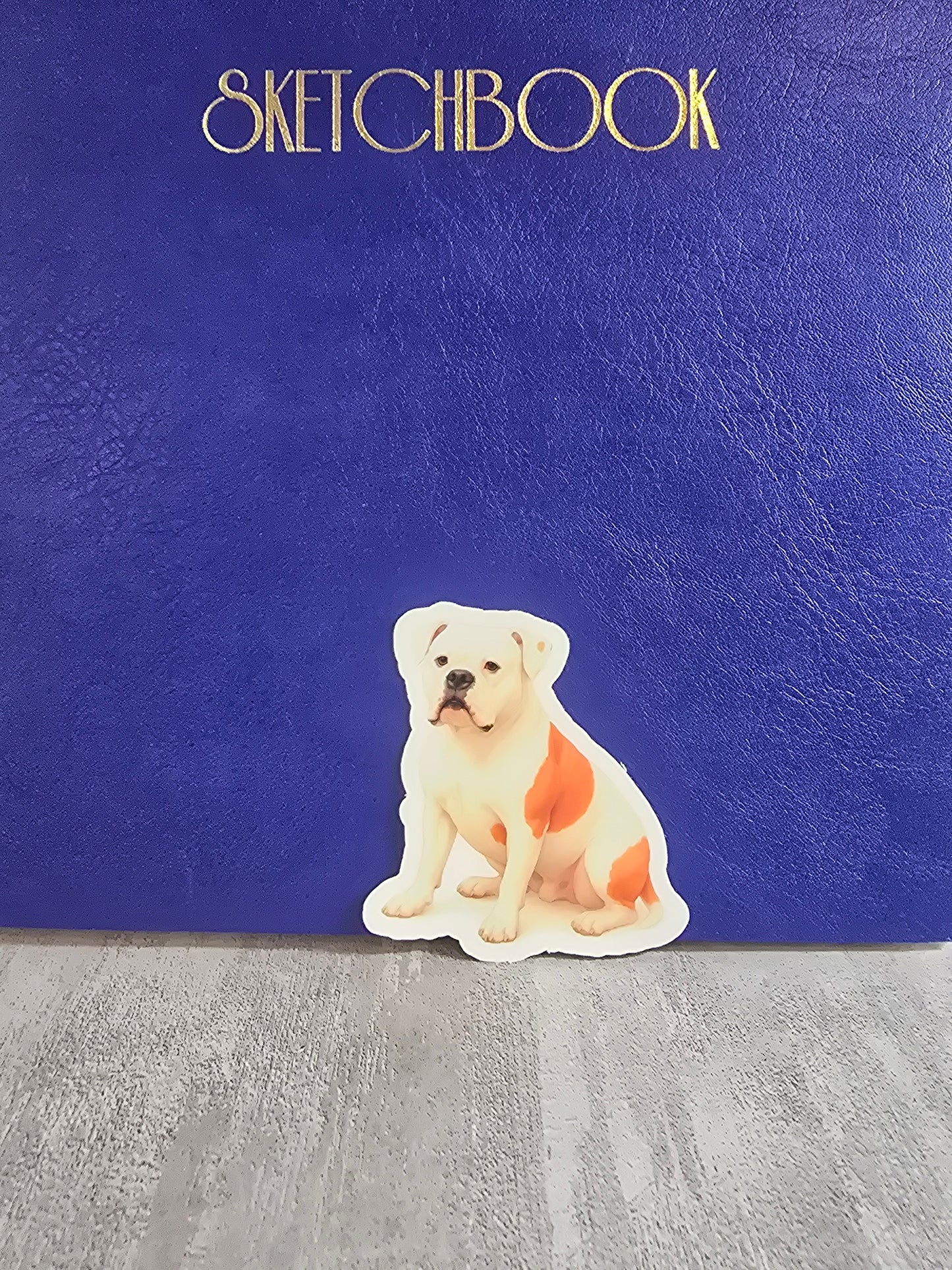 American Bulldog Dog Stickers – Watercolor Vinyl Sticker, 3” Durable Pet Decal, Laptop, Water Bottle, Journal Decor