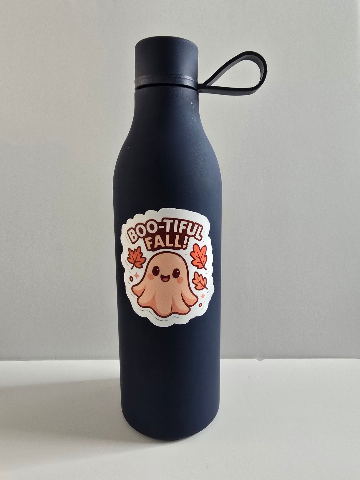 Boo-tiful Fall Ghost Sticker – Cute Autumn Ghost Vinyl Die Cut (3”) - Designs by Mysh