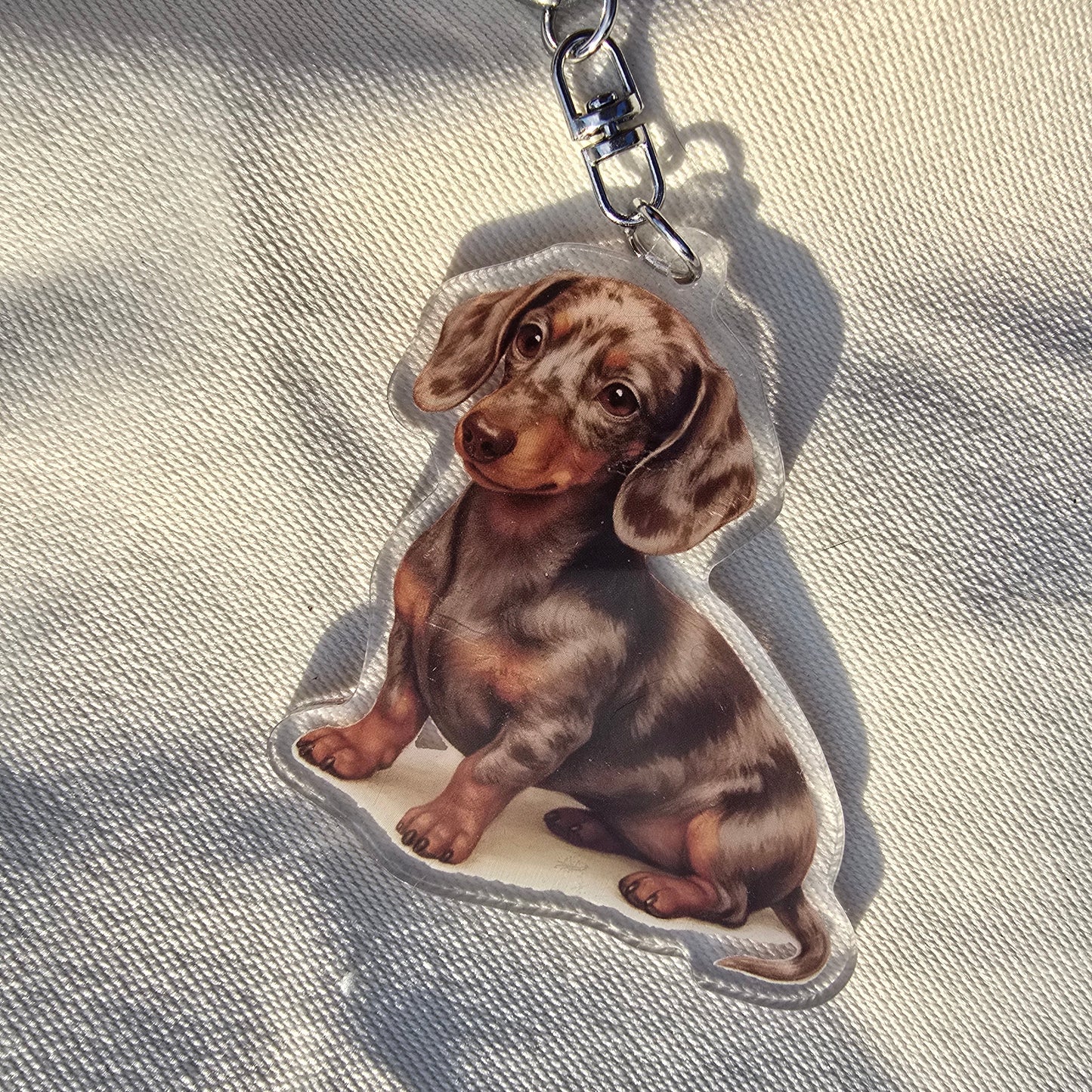 Dachshund Acrylic Keychain – Dog Bag Charm