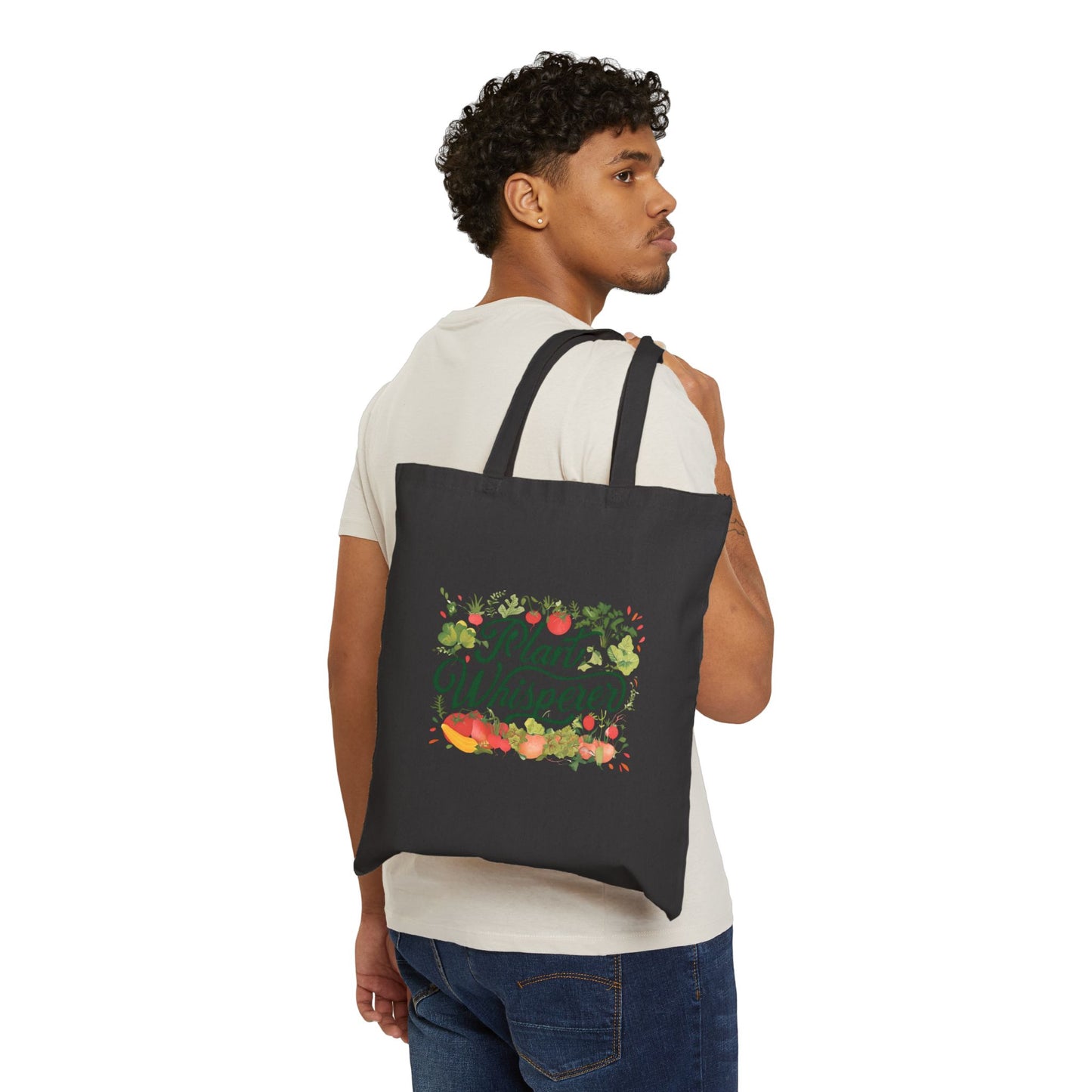 Plant Whisperer Cotton Canvas Tote Bag – Floral Garden Shopper Gift