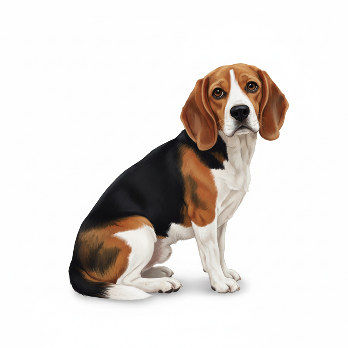 Beagle Watercolor Style - Vinyl Stickers