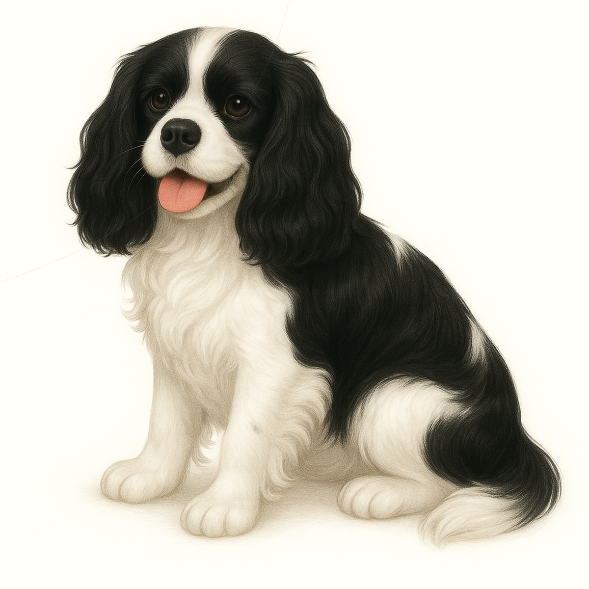 Cavalier King Charles Spaniel Dog Stickers – Watercolor Vinyl Sticker, 3” Durable Pet Decal for Laptop, Water Bottle, Journal