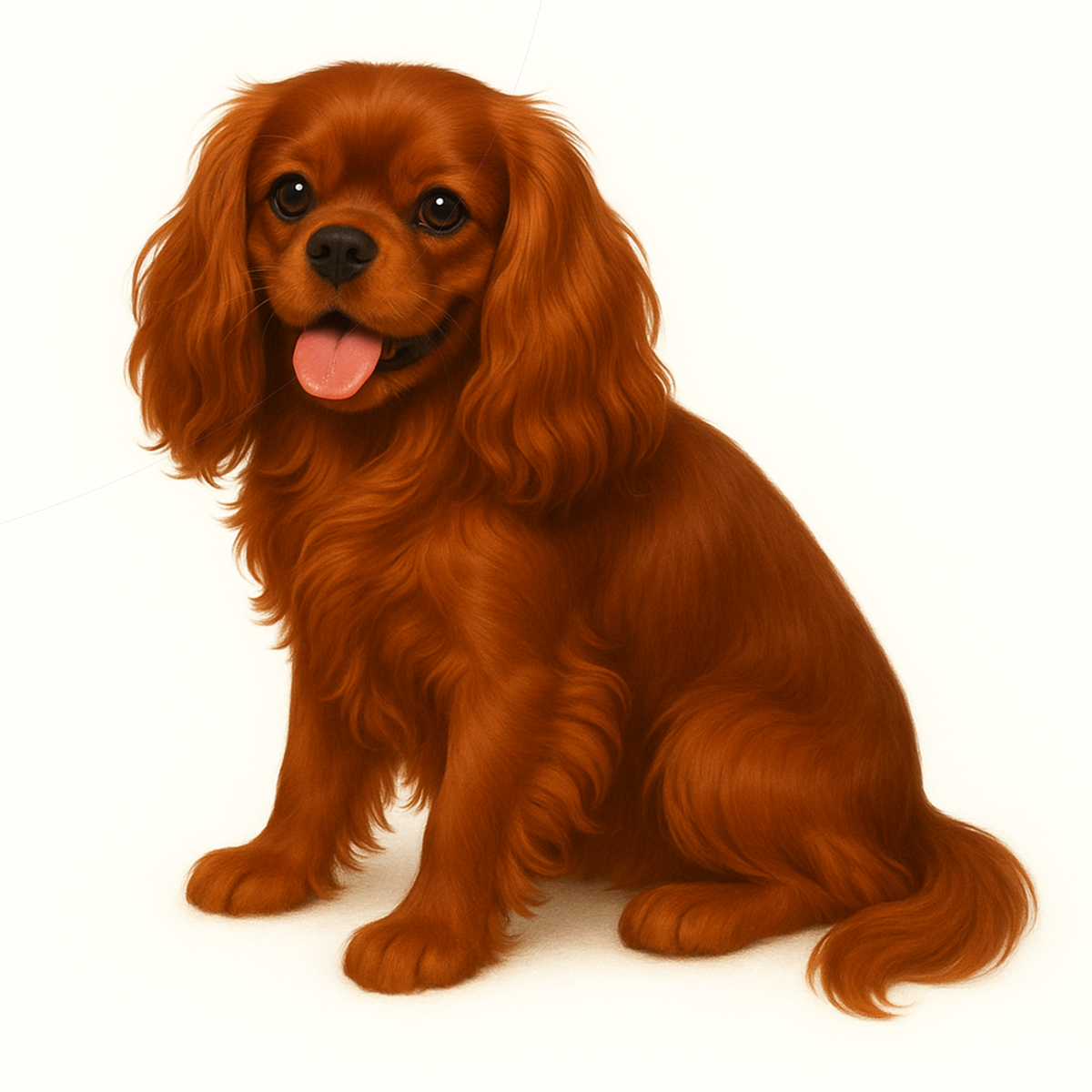 Cavalier King Charles Spaniel Dog Stickers – Watercolor Vinyl Sticker, 3” Durable Pet Decal for Laptop, Water Bottle, Journal