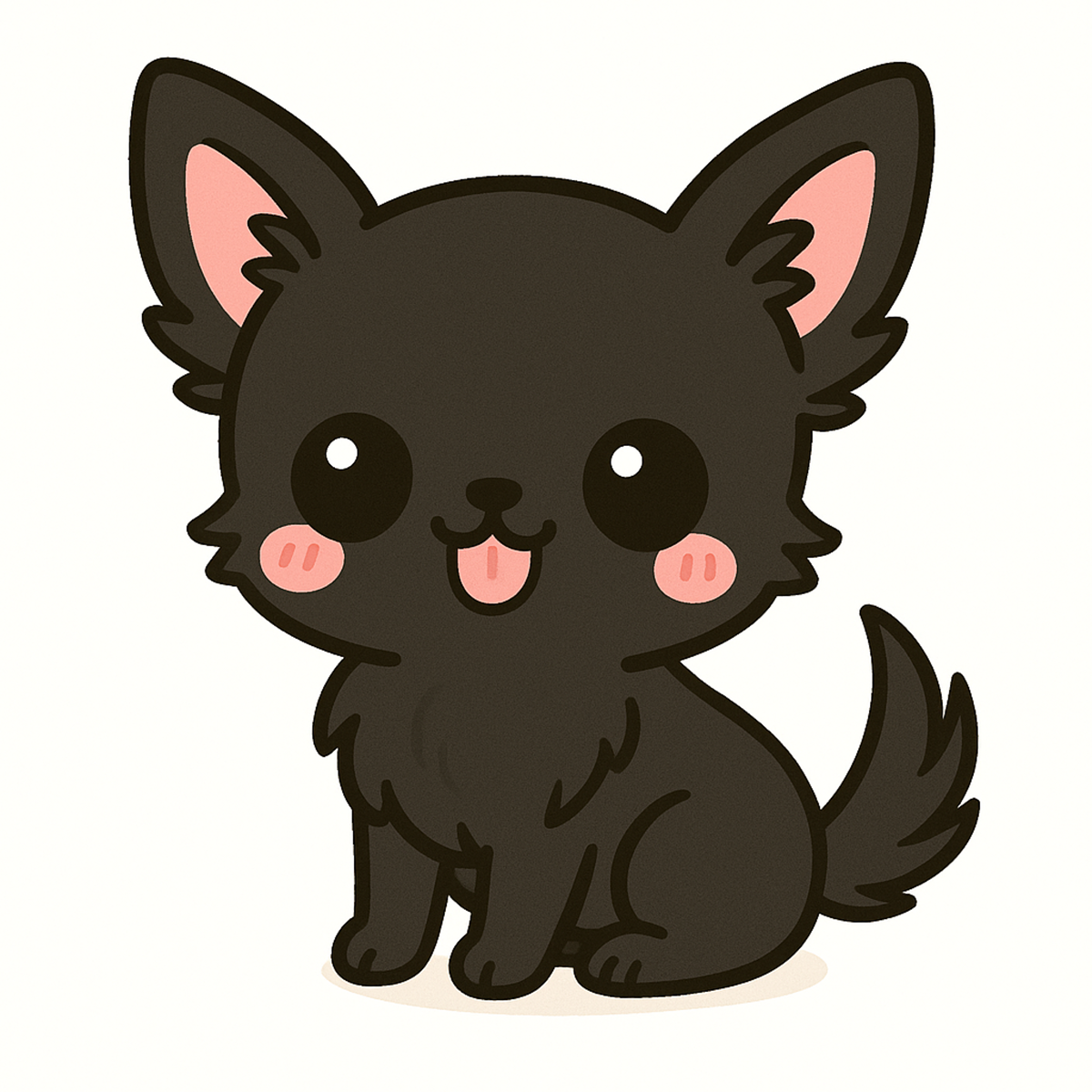 Chihuahua Dog Sticker – Cute Kawaii Style | Vinyl Waterproof Die Cut Sticker (3 Inch)