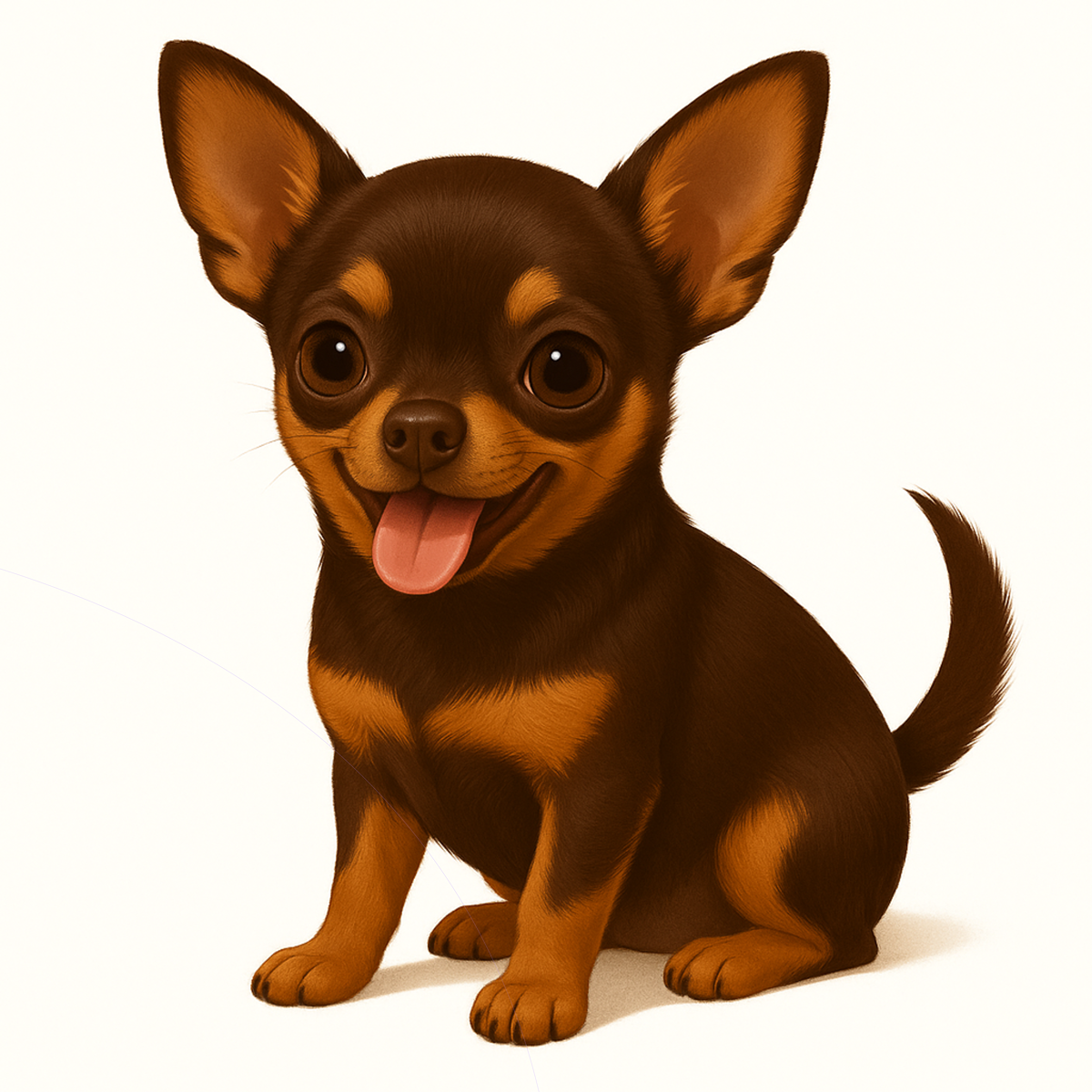 Chihuahua Dog Stickers – Die-Cut Watercolor Vinyl Sticker, 3” Durable Pet Decal for Laptop, Water Bottle, Journal