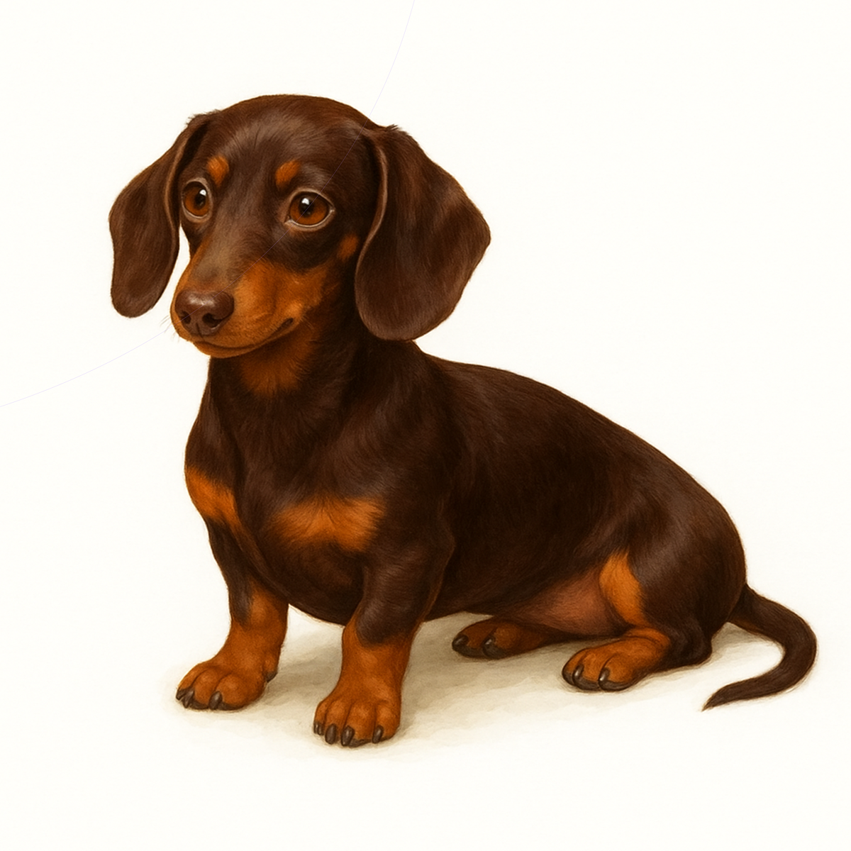 Dachshund Dog Sticker | Cute Wiener Dog Die-Cut Vinyl Sticker | Waterproof Laptop, Water Bottle, Journal Decal – Multiple Color Variations