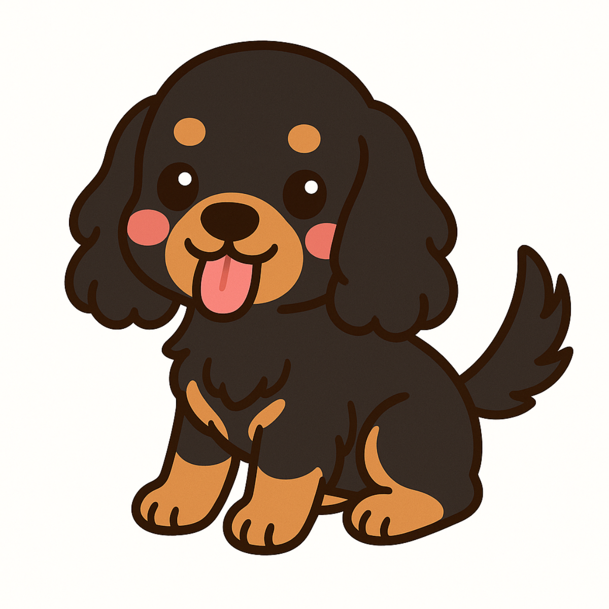 Cute English Cocker Spaniel Dog Magnet – 3" Die Cut | Laminated Cartoon Puppy Fridge Magnet