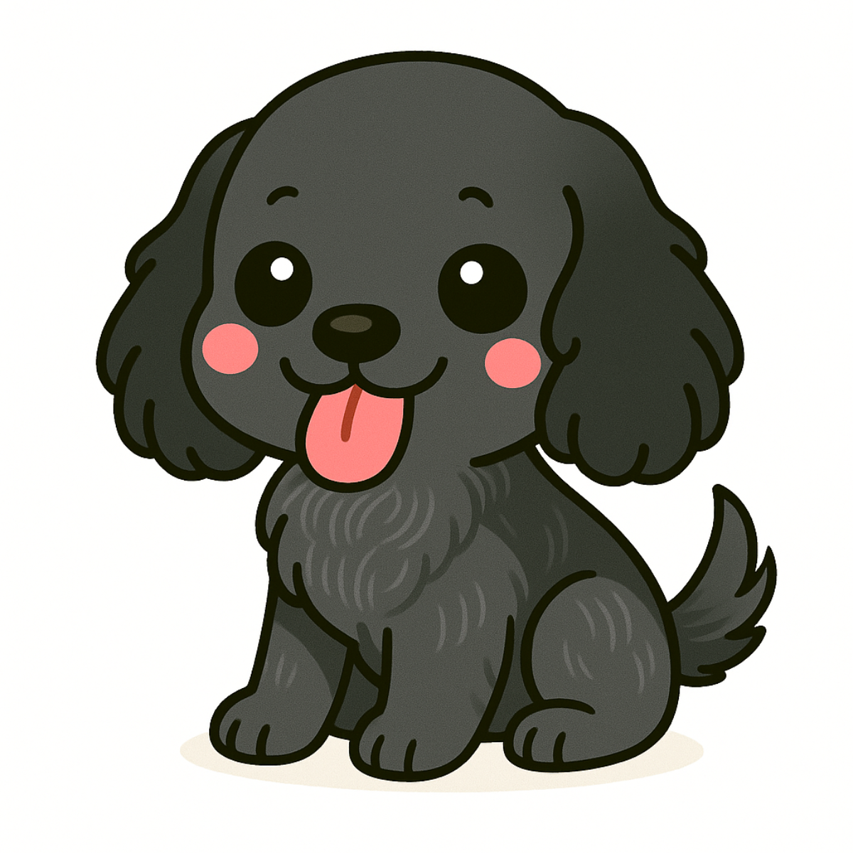 Cute English Cocker Spaniel Dog Magnet – 3" Die Cut | Laminated Cartoon Puppy Fridge Magnet