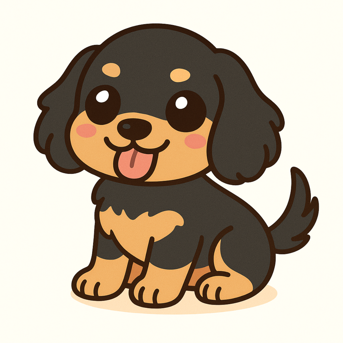 Cute English Cocker Spaniel Dog Magnet – 3" Die Cut | Laminated Cartoon Puppy Fridge Magnet