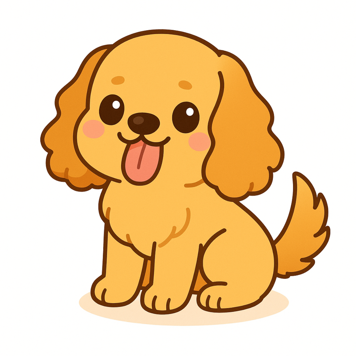 Cute English Cocker Spaniel Dog Magnet – 3" Die Cut | Laminated Cartoon Puppy Fridge Magnet