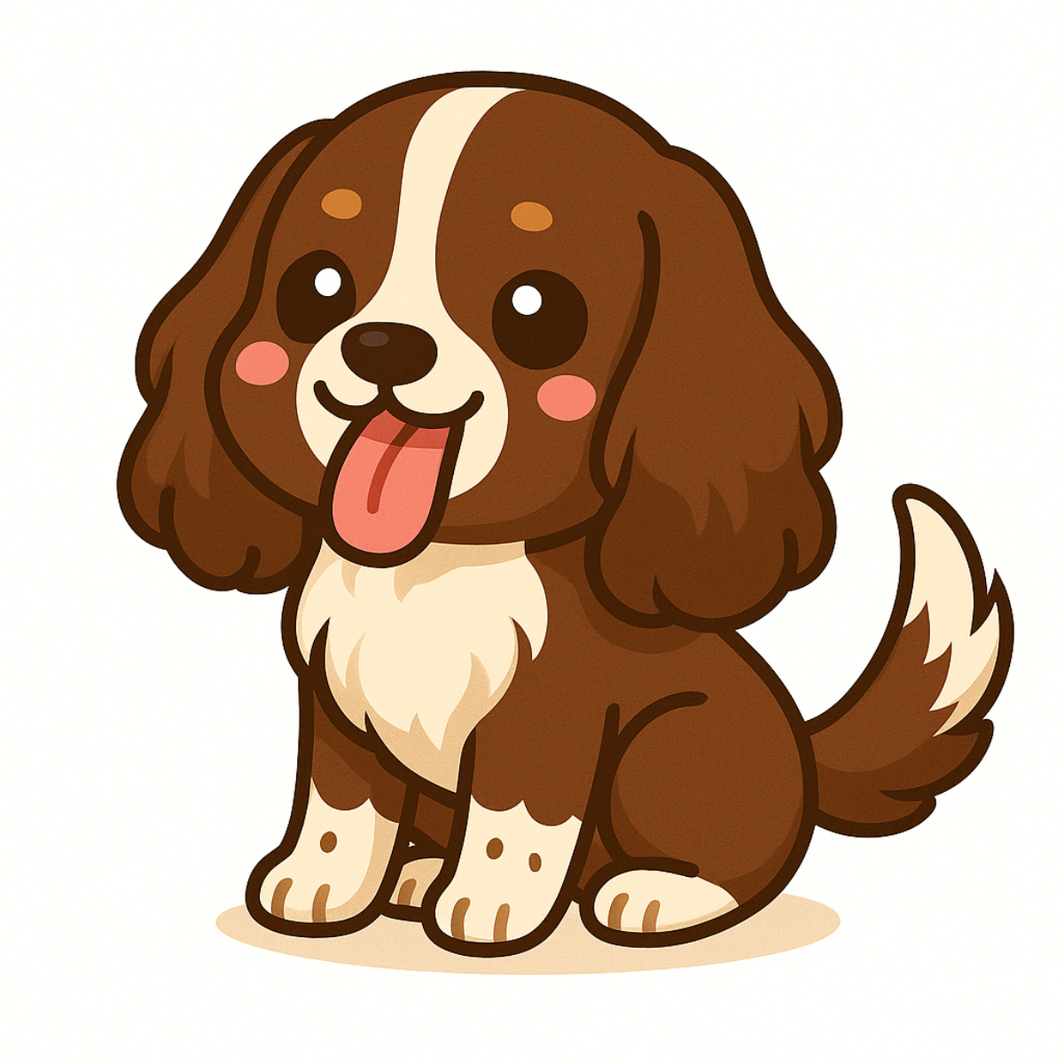 Cute English Cocker Spaniel Dog Magnet – 3" Die Cut | Laminated Cartoon Puppy Fridge Magnet