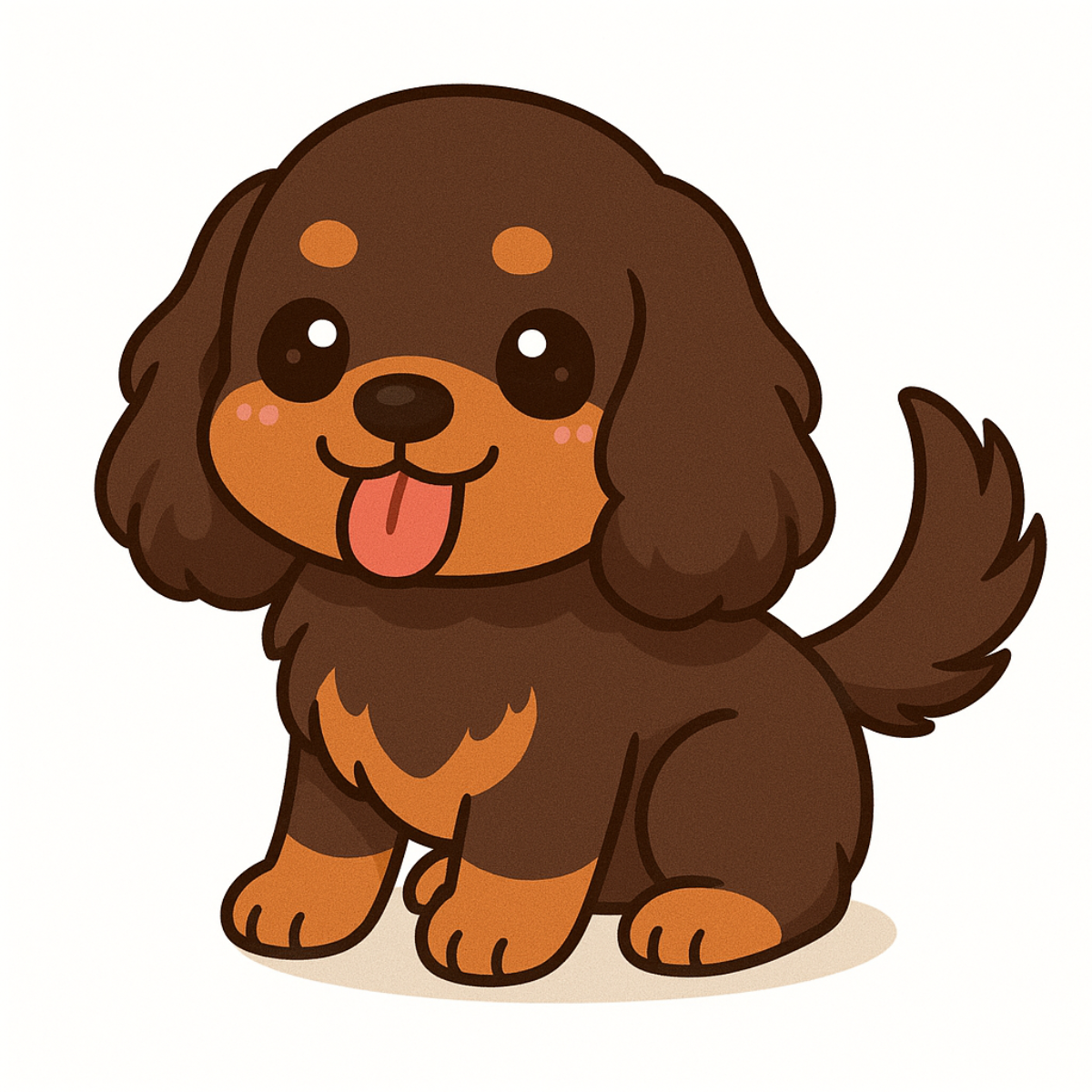 Cute English Cocker Spaniel Dog Magnet – 3" Die Cut | Laminated Cartoon Puppy Fridge Magnet