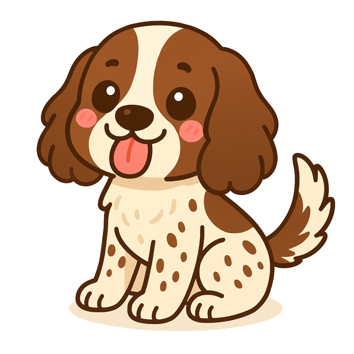 Cute English Cocker Spaniel Dog Magnet – 3" Die Cut | Laminated Cartoon Puppy Fridge Magnet