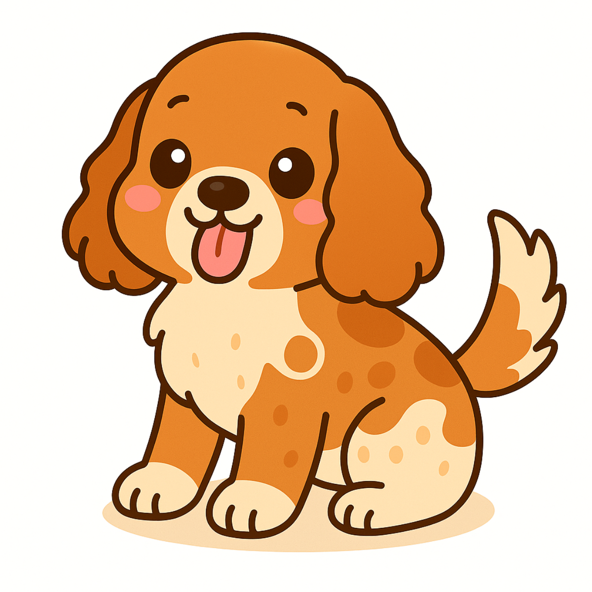 Cute English Cocker Spaniel Dog Magnet – 3" Die Cut | Laminated Cartoon Puppy Fridge Magnet