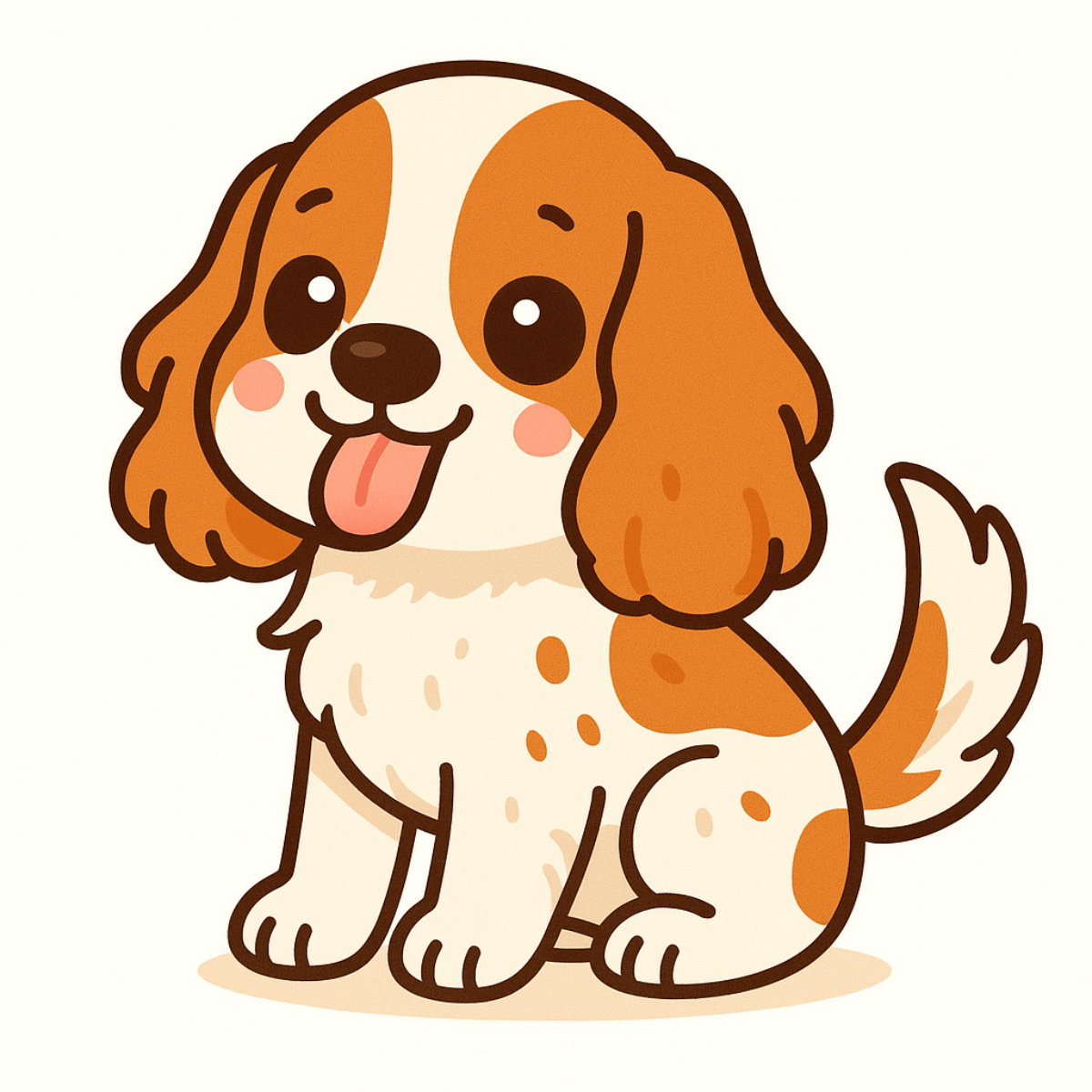 Cute English Cocker Spaniel Dog Magnet – 3" Die Cut | Laminated Cartoon Puppy Fridge Magnet