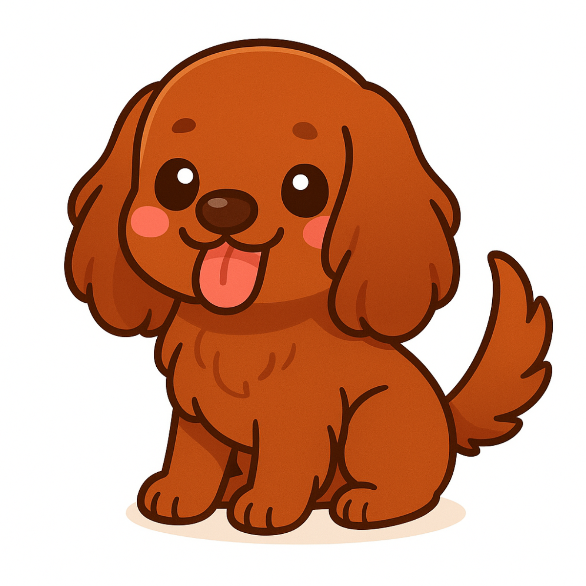 Cute English Cocker Spaniel Dog Magnet – 3" Die Cut | Laminated Cartoon Puppy Fridge Magnet