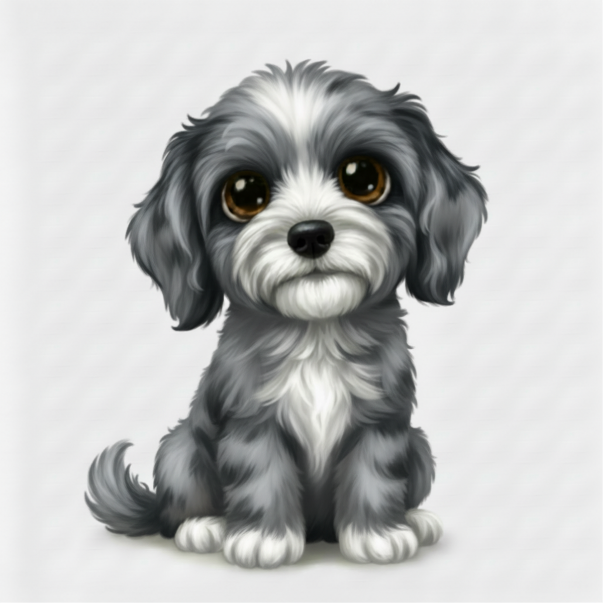 Labrador Doodle Kawaii Style