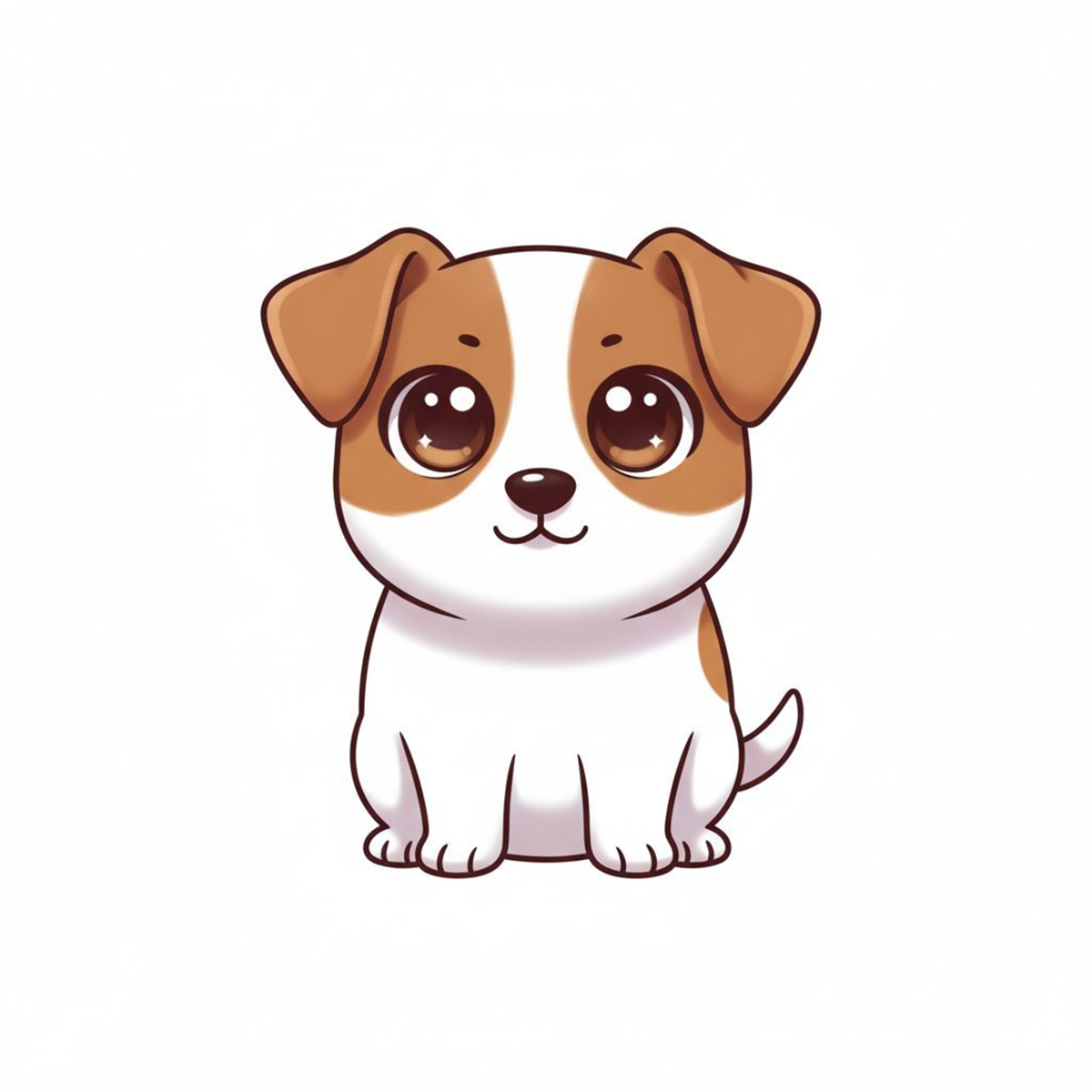 Russell Terrier Kawaii Vinyl Sticker | Cute Dog Lover Gift | 3β Water-Resistant Vinyl - Designs by Mysh