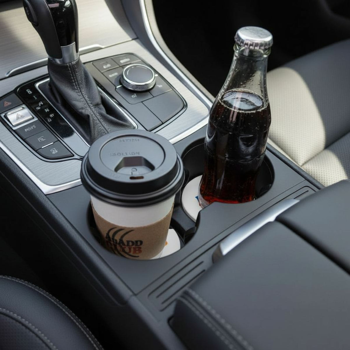 AuADD CLUB Ceramic Car Coaster Set – 2.56" Retro Gradient Auto Drink Holder Inserts