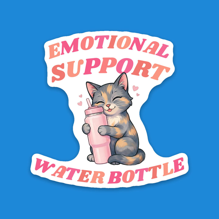 Emotional Support Water Bottle Dilute Tortie Cat kawaii flexible fridge magnet – Designs by Mysh