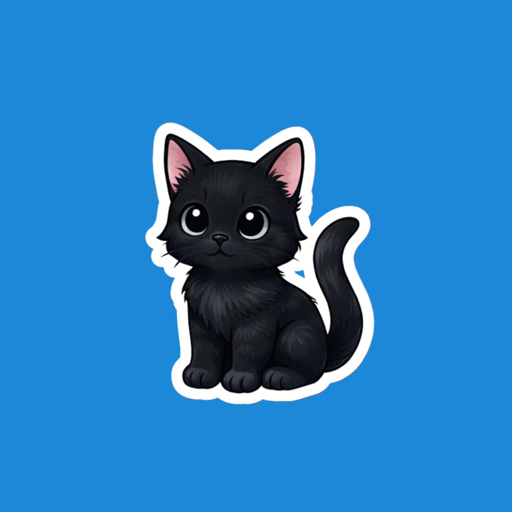 Black Cat kawaii flexible fridge magnet – Designs by Mysh