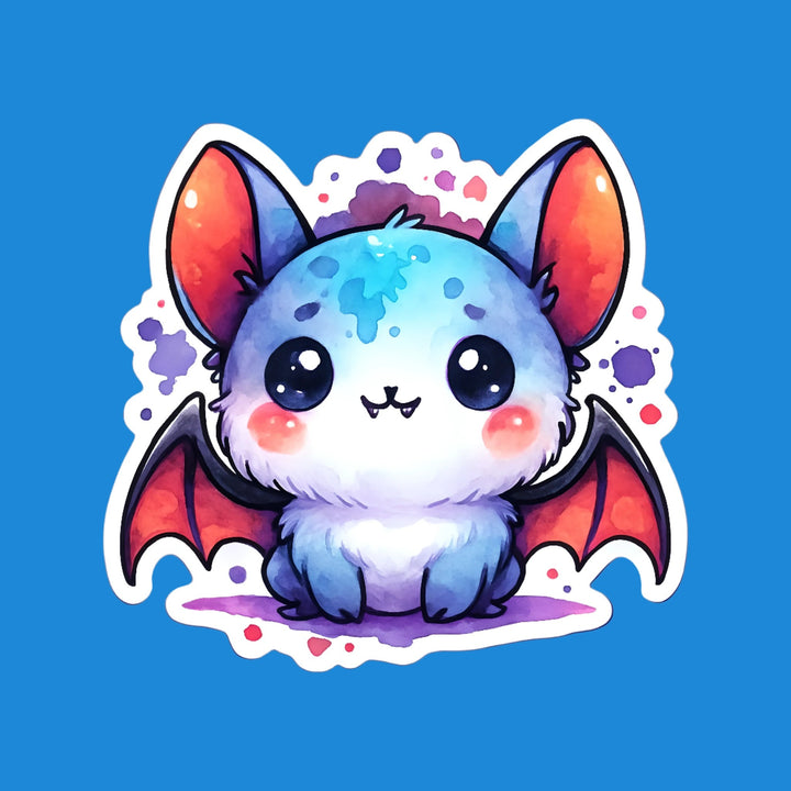 Blue Halloween Bat kawaii flexible fridge magnet – Designs by Mysh