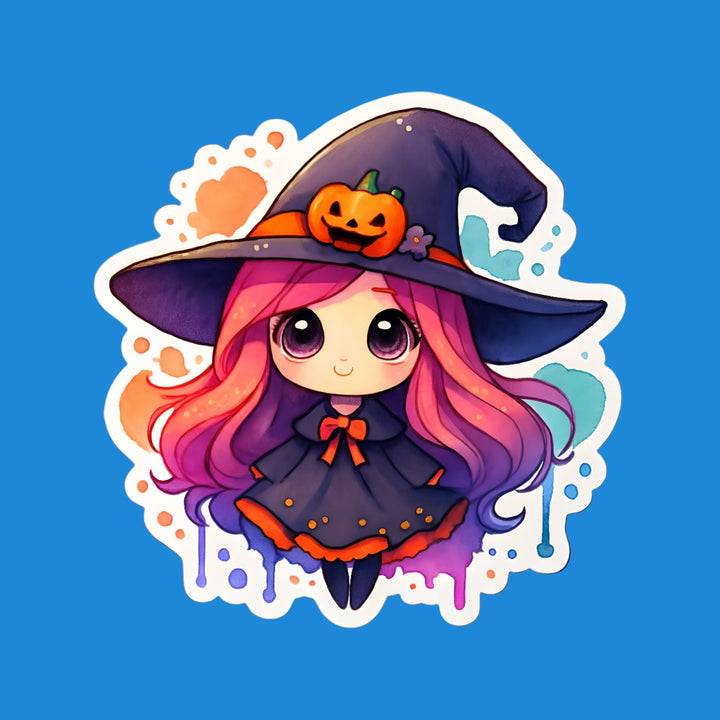 Halloween Witch Girl kawaii flexible fridge magnet – Designs by Mysh