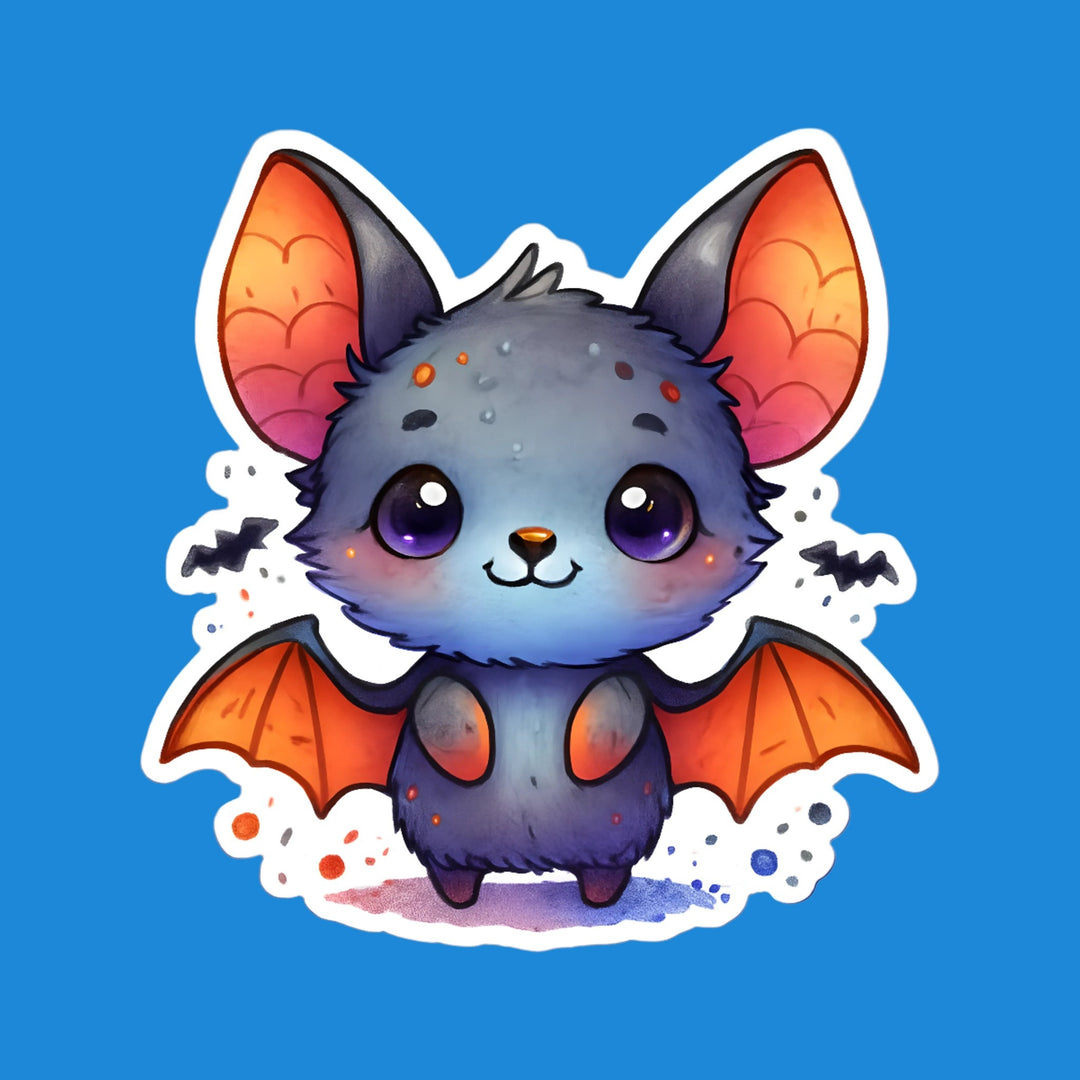 Gray Halloween Bat kawaii flexible fridge magnet – Designs by Mysh