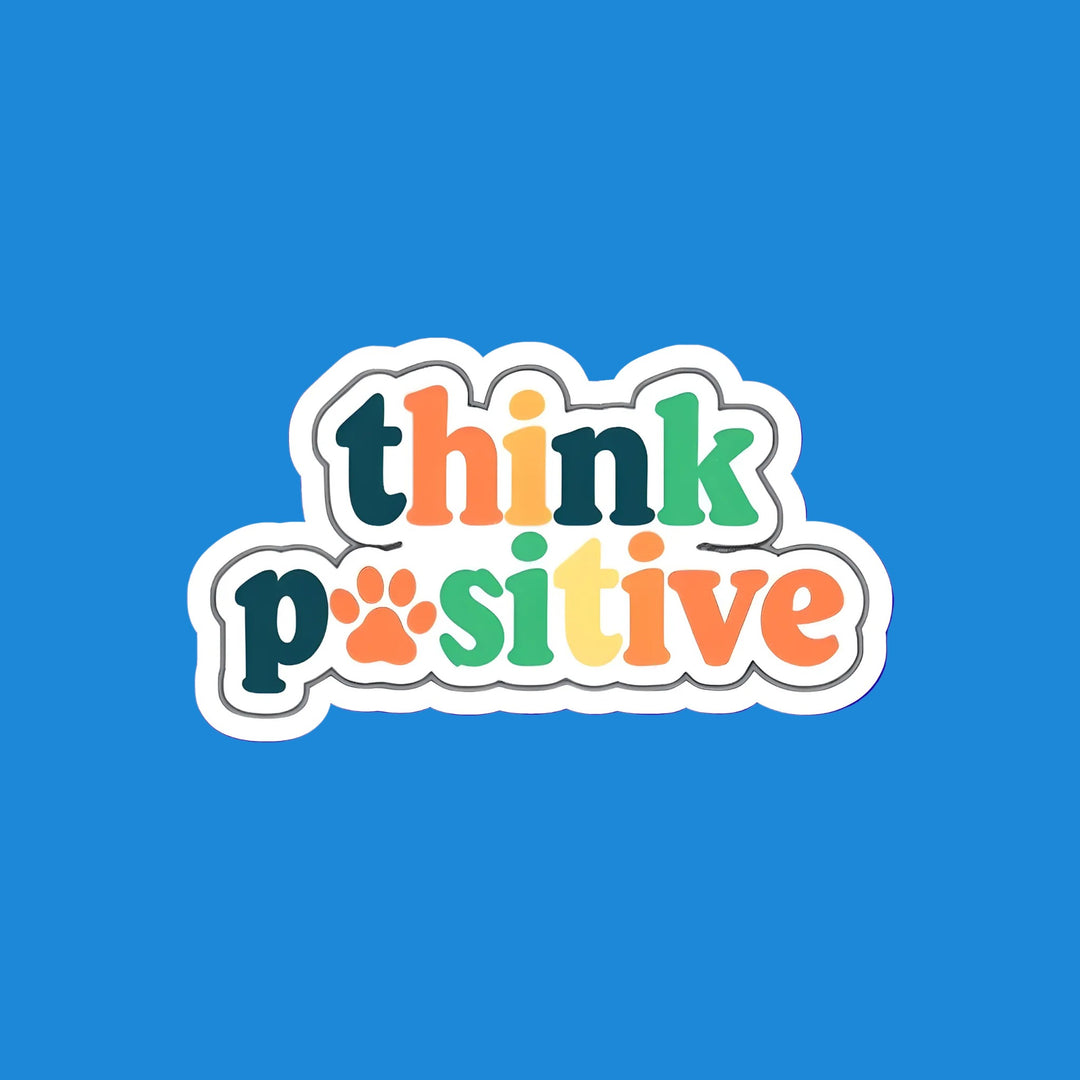 Think Pawsitive flexible fridge magnet – Designs by Mysh