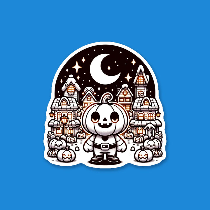 Pumpkin Town Halloween flexible fridge magnet – Designs by Mysh