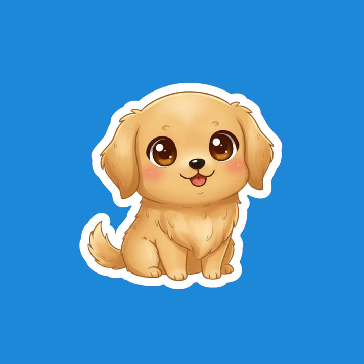 Golden Retriever Light Golden kawaii flexible fridge magnet – Designs by Mysh
