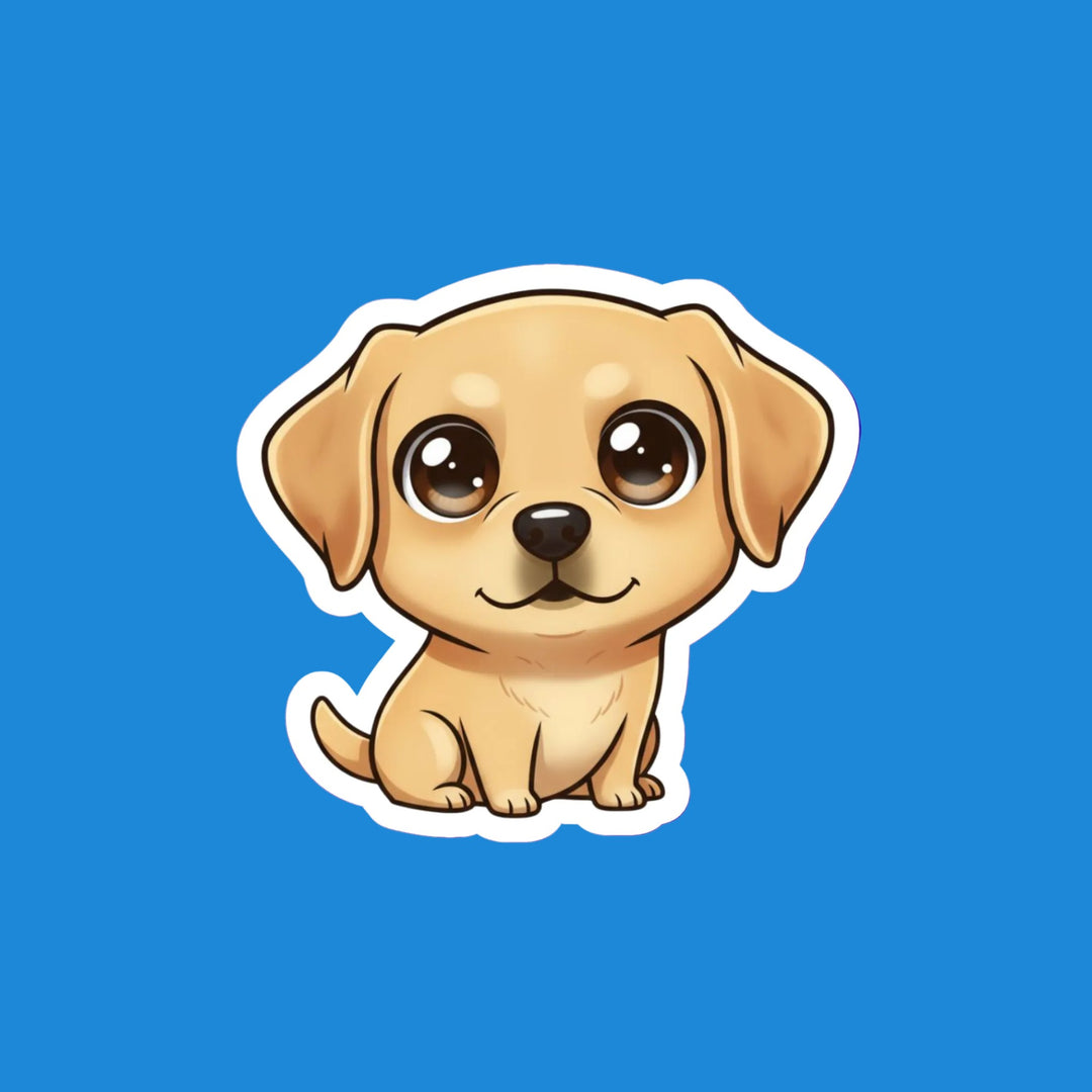 Labrador Retriever Yellow kawaii flexible fridge magnet – Designs by Mysh