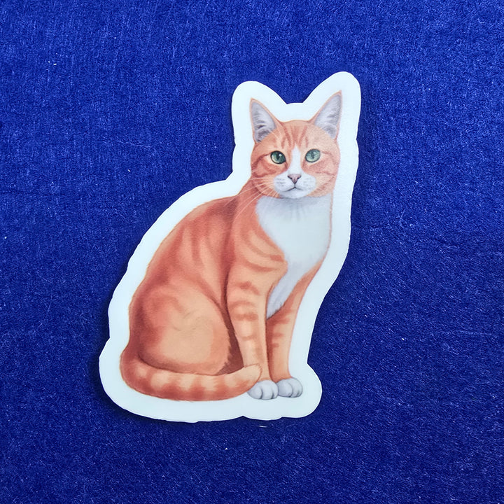 Tuxedo Cat Sticker Vinyl Decal, Cat Lover Gift, Waterproof Sticker for Laptop, Water Bottle, or Journal - Designs by Mysh