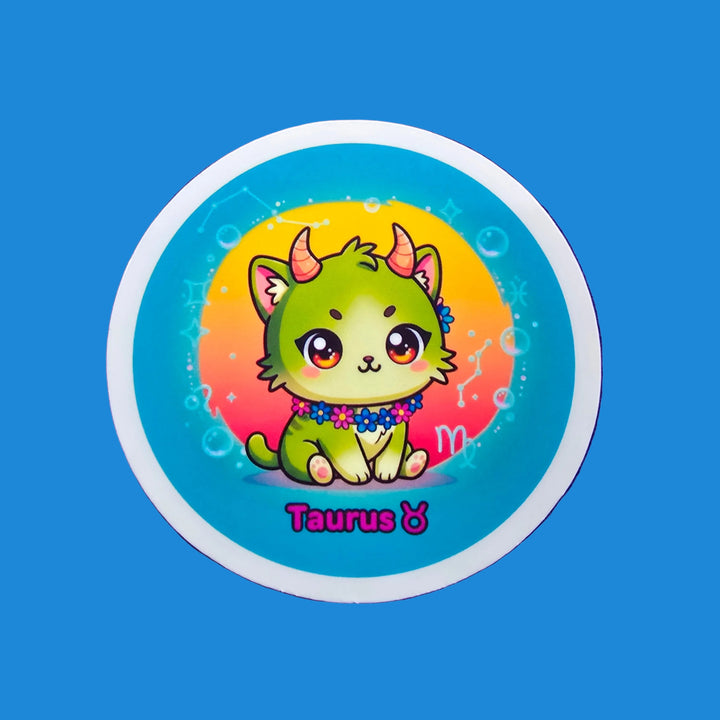 Zodiac Cat Vinyl Stickers – Cute Astrology Cats - Designs by Mysh