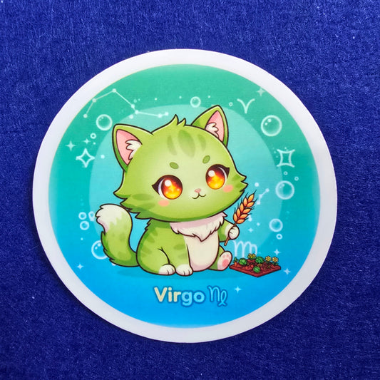 Zodiac Cat Vinyl Stickers – Cute Astrology Cats