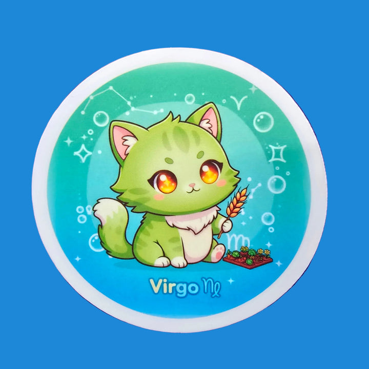 Zodiac Cat Vinyl Stickers – Cute Astrology Cats - Designs by Mysh