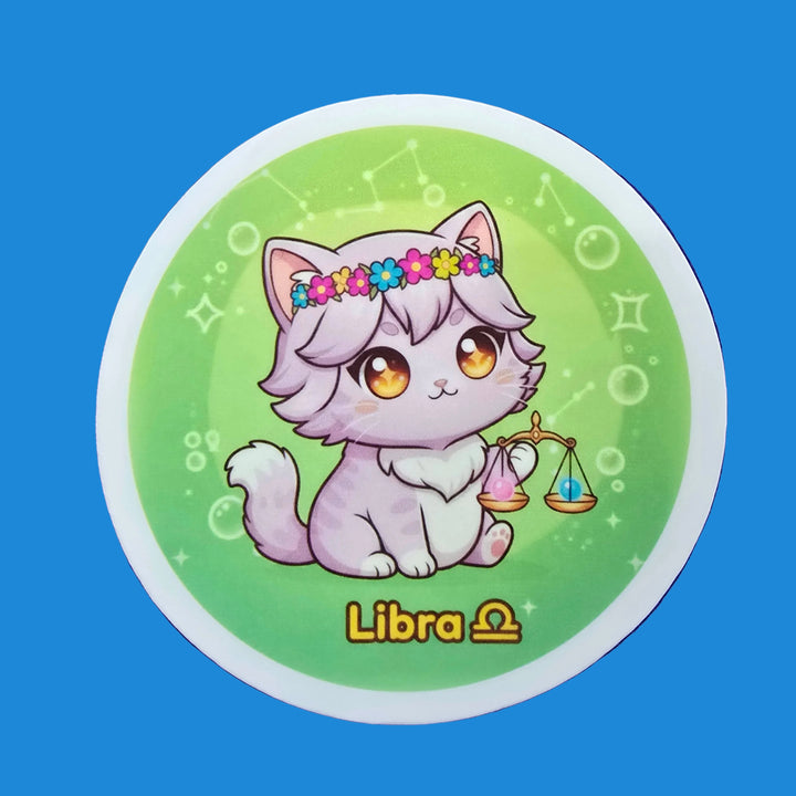 Zodiac Cat Vinyl Stickers – Cute Astrology Cats - Designs by Mysh