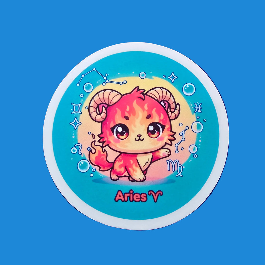 Zodiac Cat Vinyl Stickers – Cute Astrology Cats - Designs by Mysh