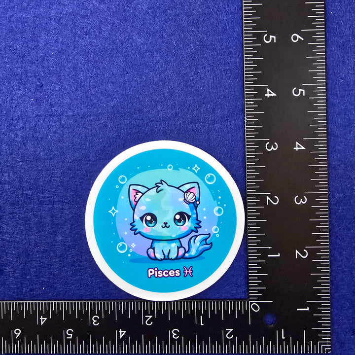 Zodiac Cat Vinyl Stickers – Cute Astrology Cats - Designs by Mysh