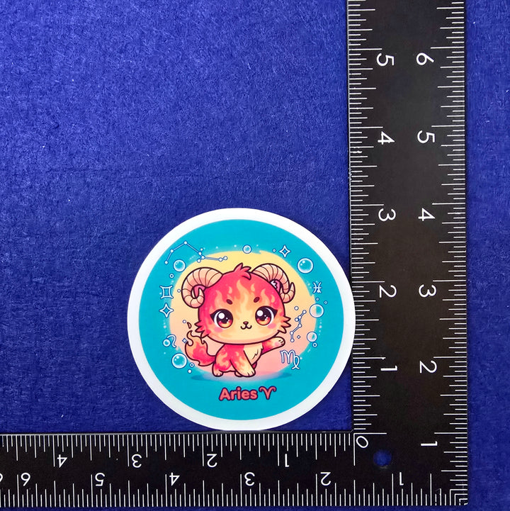 Zodiac Cat Vinyl Stickers – Cute Astrology Cats - Designs by Mysh