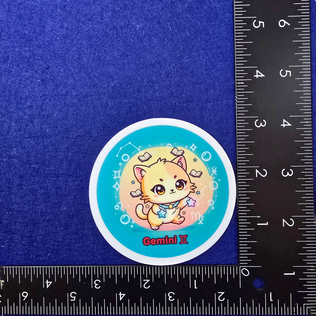Zodiac Cat Vinyl Stickers – Cute Astrology Cats - Designs by Mysh
