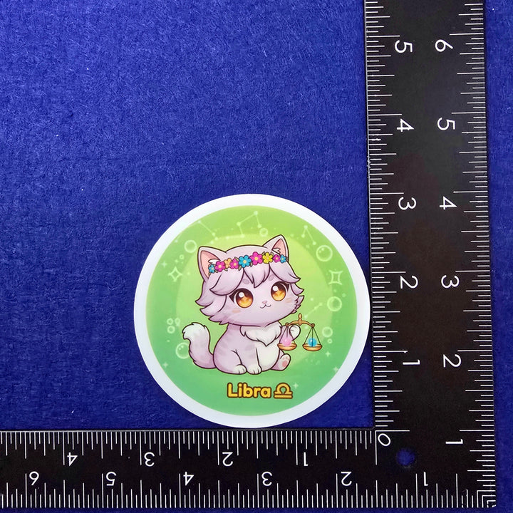 Zodiac Cat Vinyl Stickers – Cute Astrology Cats - Designs by Mysh