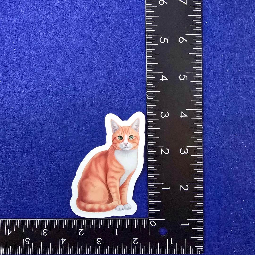 Tuxedo Cat Sticker Vinyl Decal, Cat Lover Gift, Waterproof Sticker for Laptop, Water Bottle, or Journal - Designs by Mysh