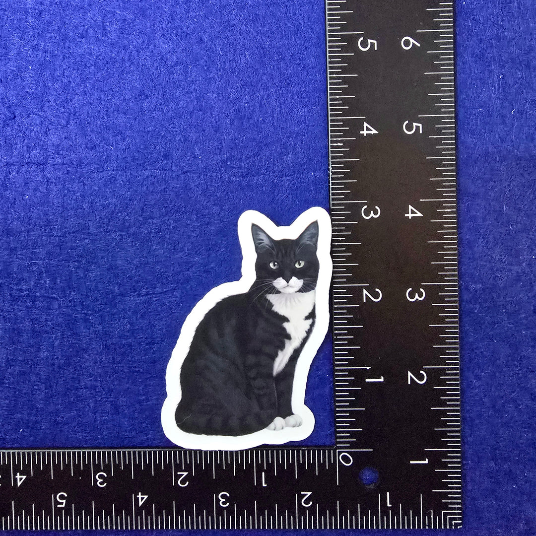 Tabby Cat Watercolor Style Vinyl Stickers - Designs by Mysh