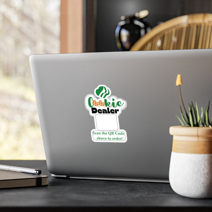 Scouting Troop Cookie Sales Transparent Car Decal, QR Code Sticker, Vinyl Decal, Car Sticker, Bumper Sticker, Laptop Decal, Outdoor Decal