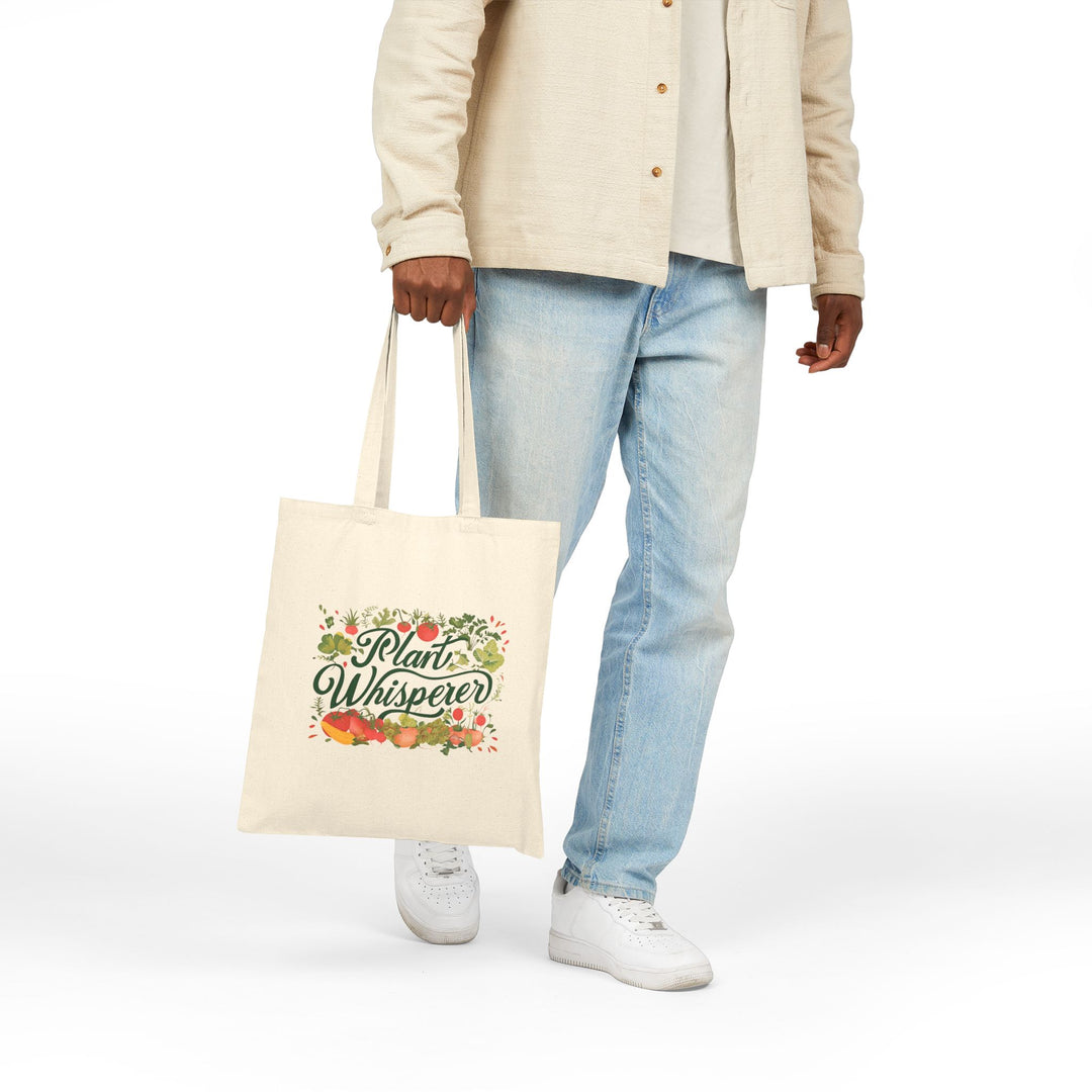 Plant Whisperer Cotton Canvas Tote Bag – Floral Garden Shopper Gift - Designs by Mysh