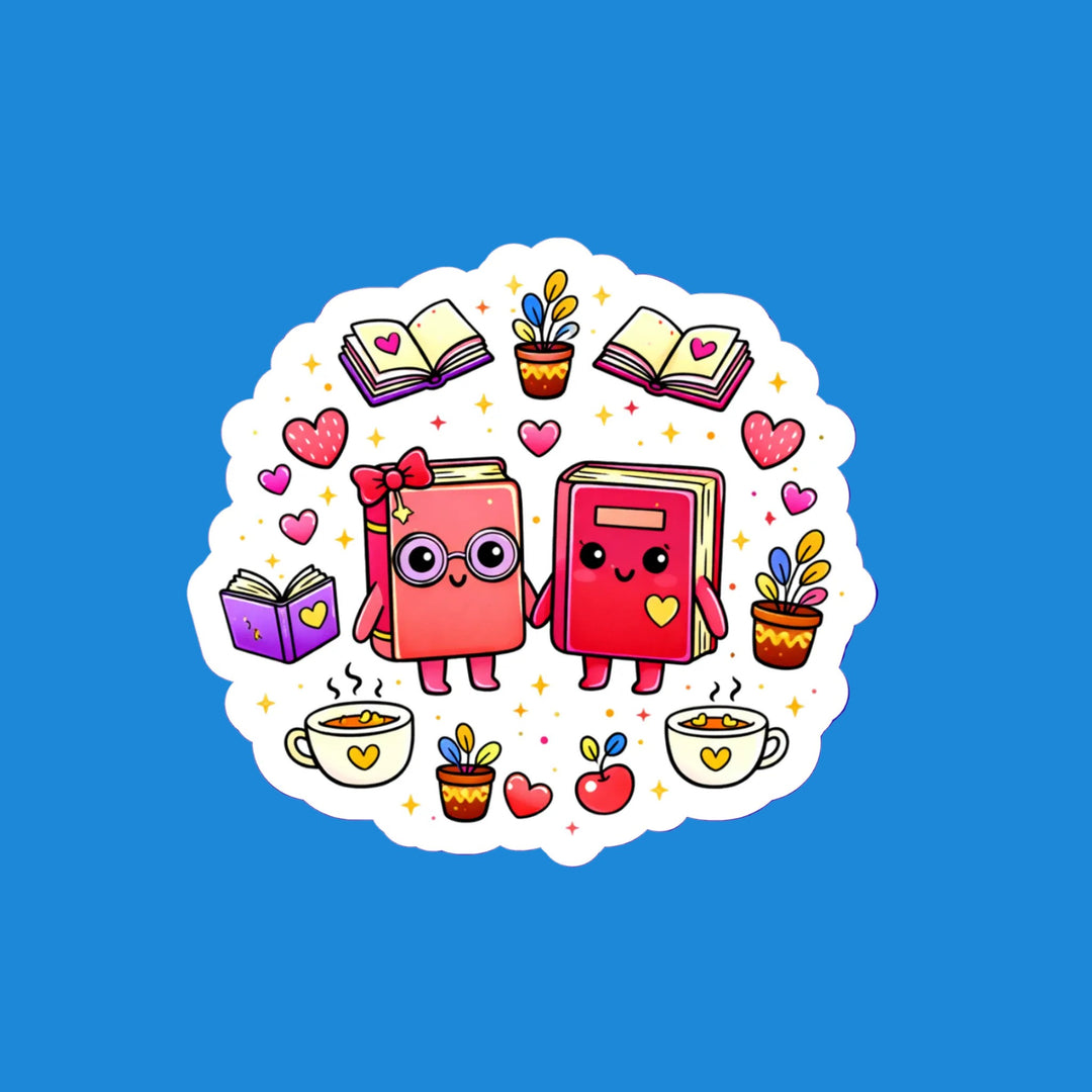 Cute Book Couple flexible fridge magnet – Designs by Mysh